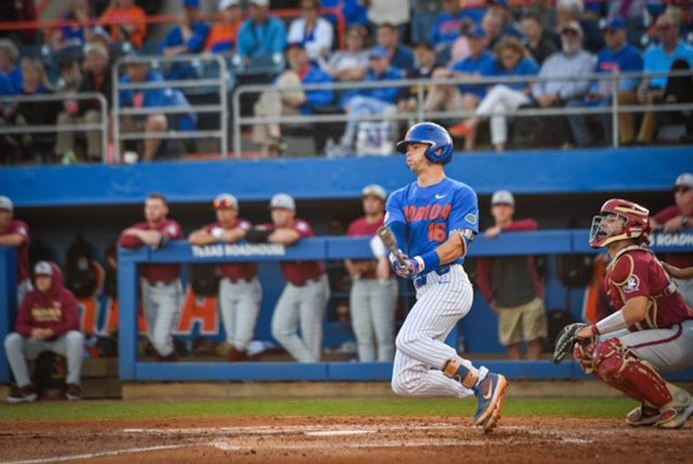 <p dir="ltr">Florida outfielder Wil Dalton went 2 for 4 in UF's 20-7 win over Florida State on Tuesday night at Alfred A. McKethan Stadium.</p>