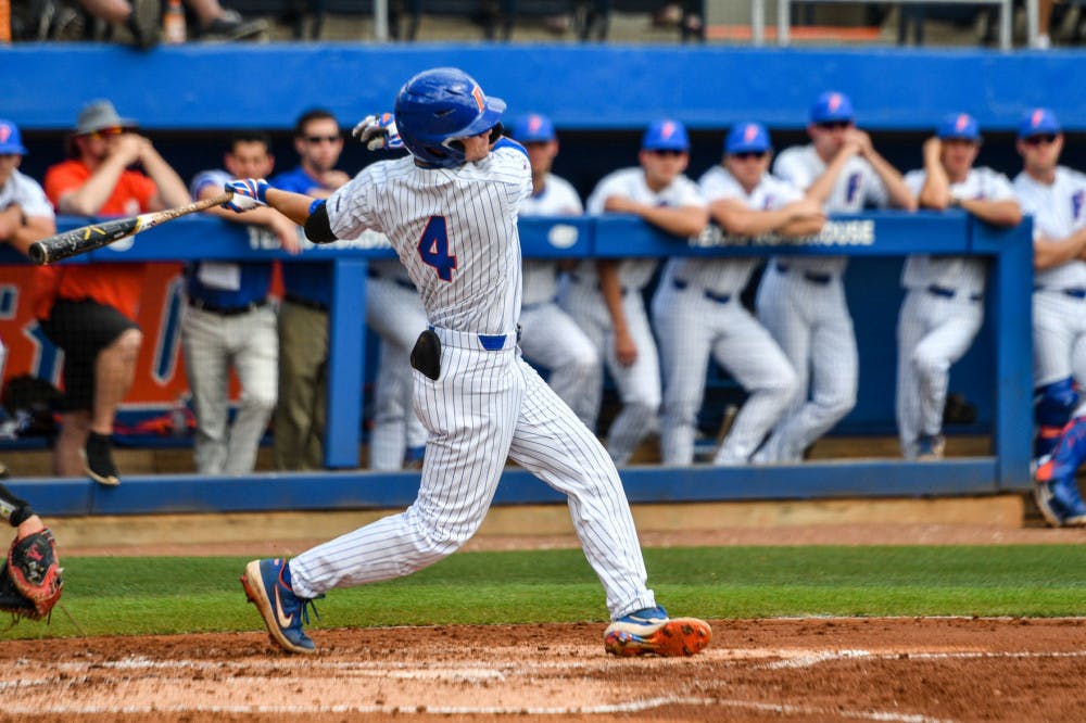 <p>Junior center fielder Jud Fabian knocked his 23rd and 24th home runs of the year Sunday against Oklahoma.</p>