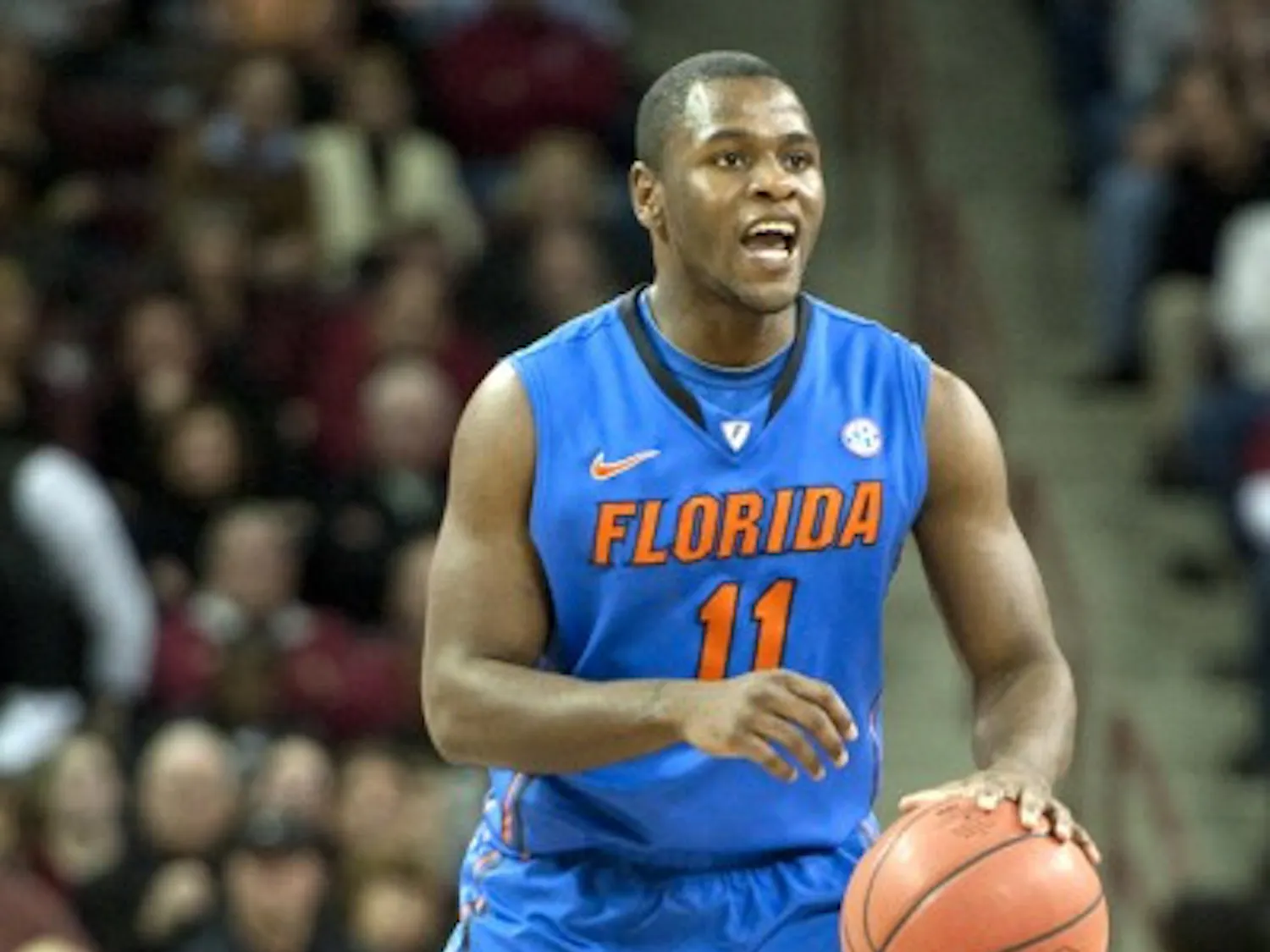 Florida guard Erving Walker has four turnovers to just three assists in the Gators’ last two games. UF lost both games.