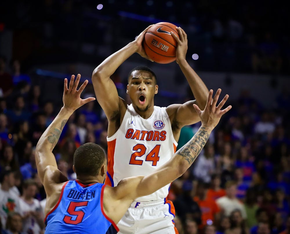 <p>The Rebels sit at 1-2 in conference play, sandwiching an impressive win against Auburn between two definitive losses versus Alabama and LSU. Photo from UF-Ole Miss game in January 2020.</p>