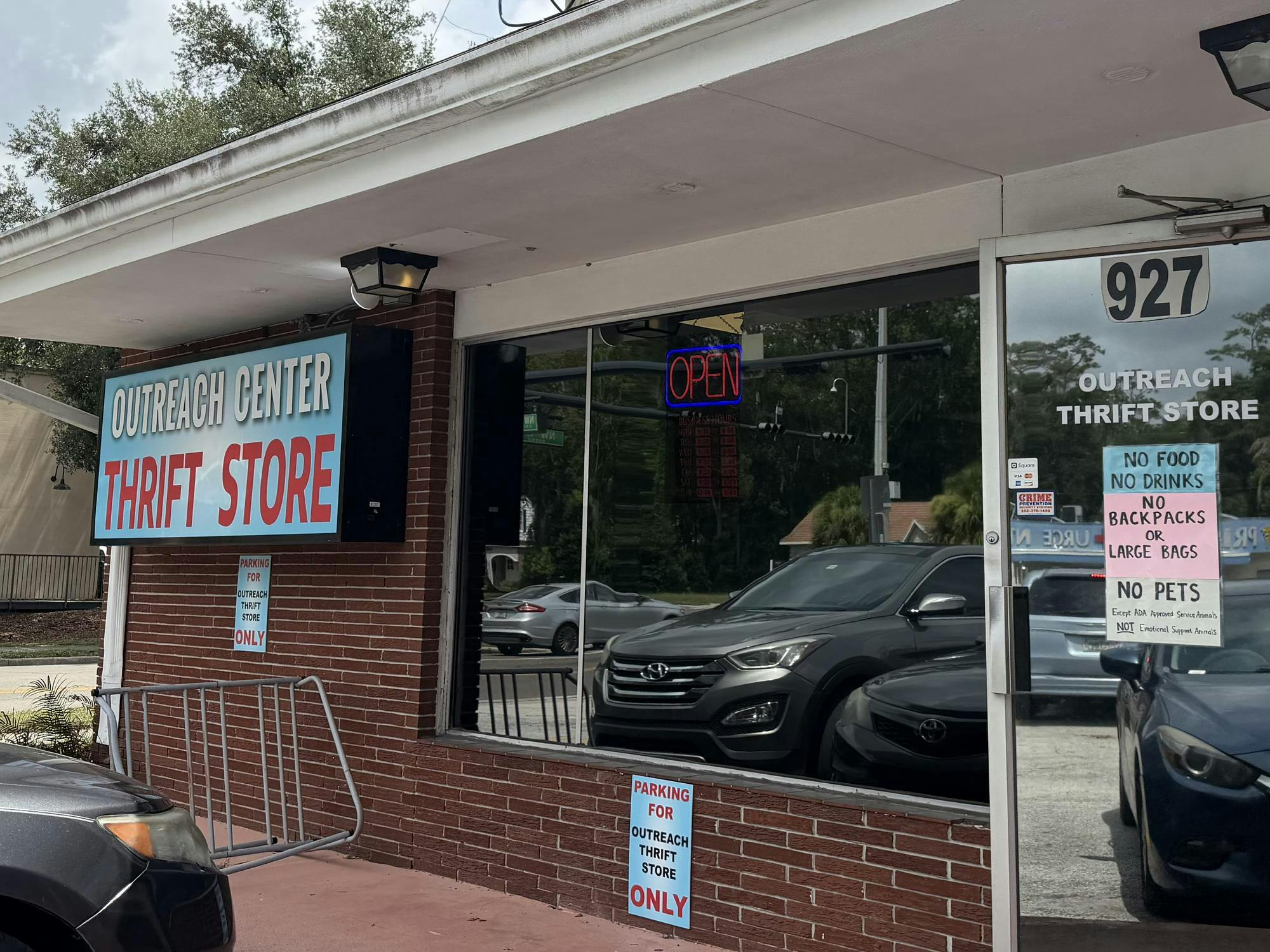 The door opens at the Outreach Thrift store on 927 NE 13 St. at 9:30 a.m. every day, except on Sundays at noon.