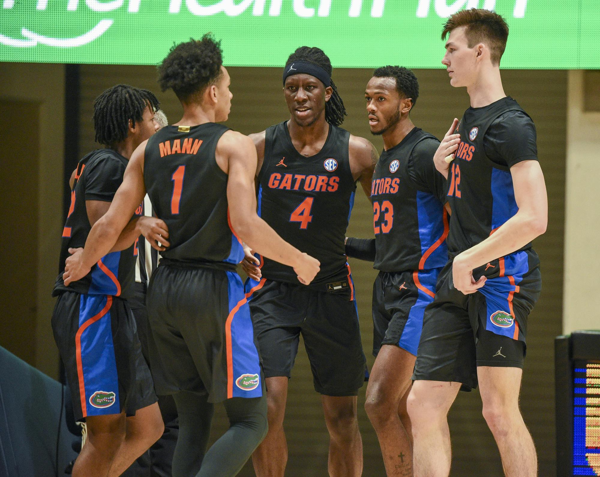 Coming into a blockbuster matchup against the Mountaineers Saturday evening, UF looked much improved guarding the interior. Photo courtesy of the SEC Media Portal.