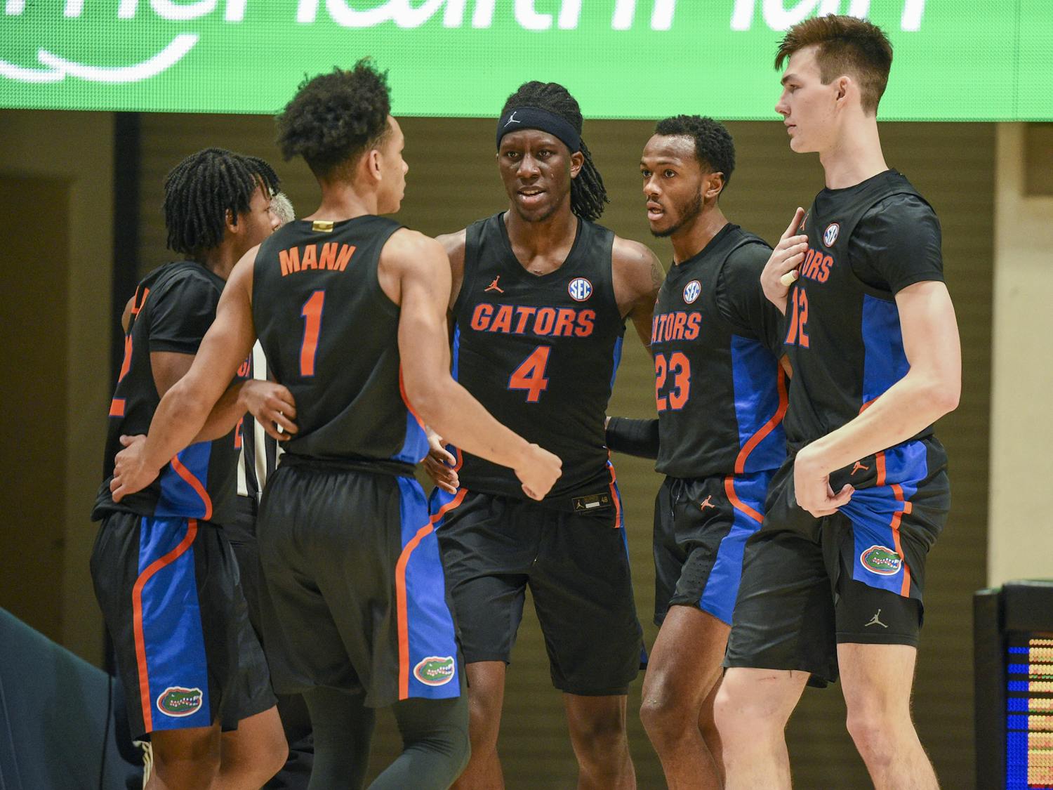 Coming into a blockbuster matchup against the Mountaineers Saturday evening, UF looked much improved guarding the interior. Photo courtesy of the SEC Media Portal.