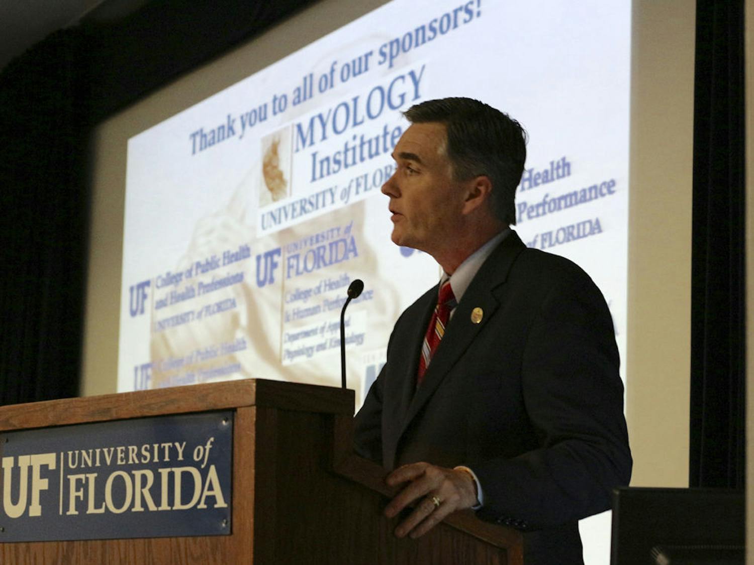 UF held its 14th Biennial Muscular Research Conference from Wednesday until today. The Advances in Skeletal Muscle Biology in Health and Disease symposium is an international conference on studying and combating muscle wasting diseases. About 300 people were registered to attend the event, which featured 36 speakers. This year marked the grand opening of a new institute dedicated to myology, the study of muscles. The new institute plans to make UF the muscle hub of the research community, said Dr. Michael Good, the dean of the College of Medicine.