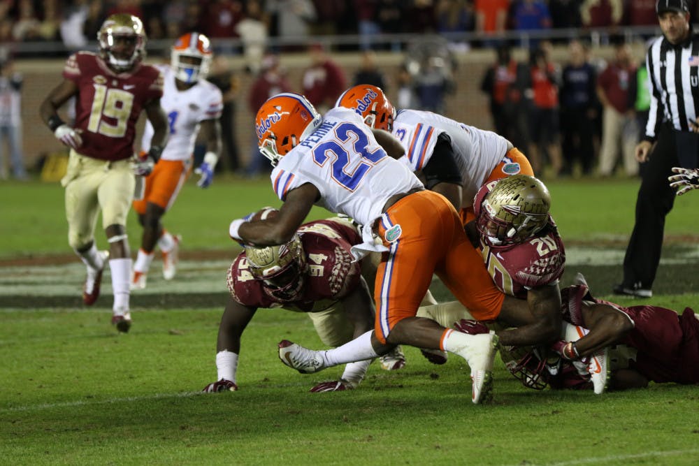 UF’s rushing attack exploded for 257 yards against UAB on Saturday at Ben Hill Griffin Stadium.