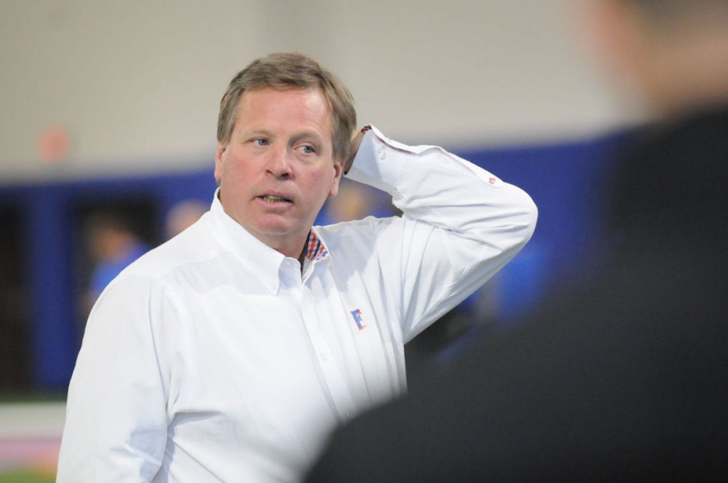 When Gators coach Jim McElwain was asked if he'd considered forcing players to wear helmets on scooters or ban athletes from riding on scooters all together, he answered, "Well, we live in America."