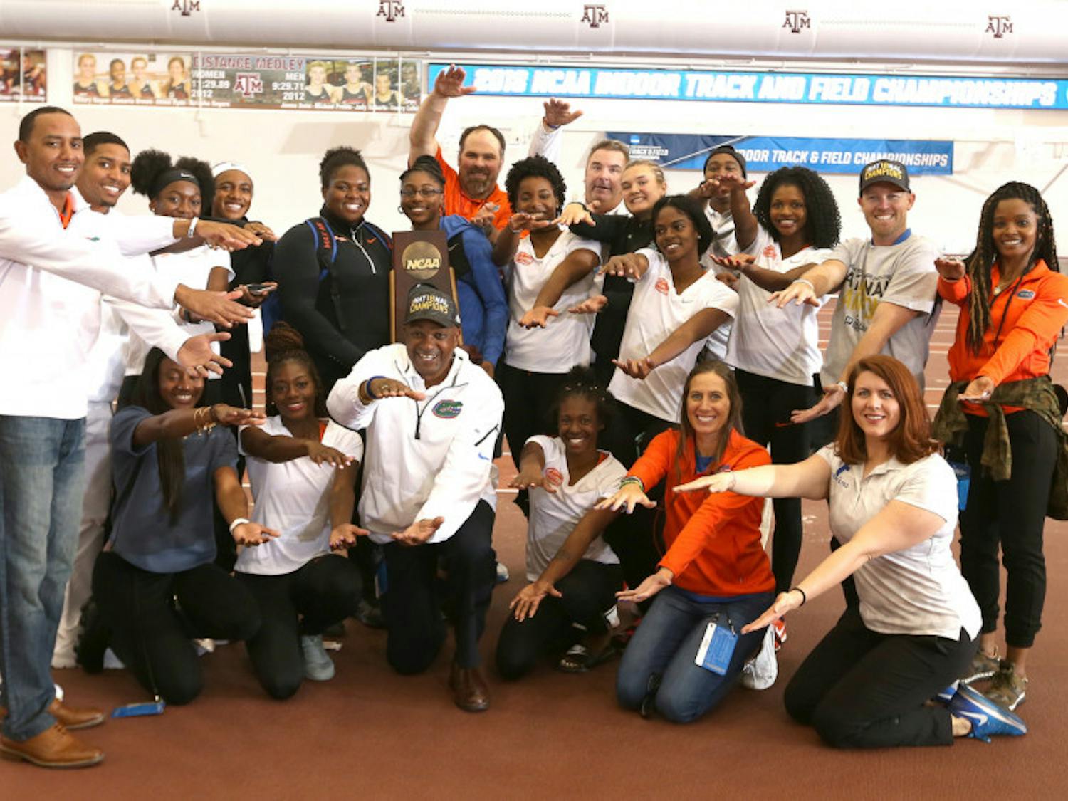 The UF men's and women's track and field teams both took first and fourth, respectively, at the NCAA Indoor Championships in Fayetteville, Arkansas.