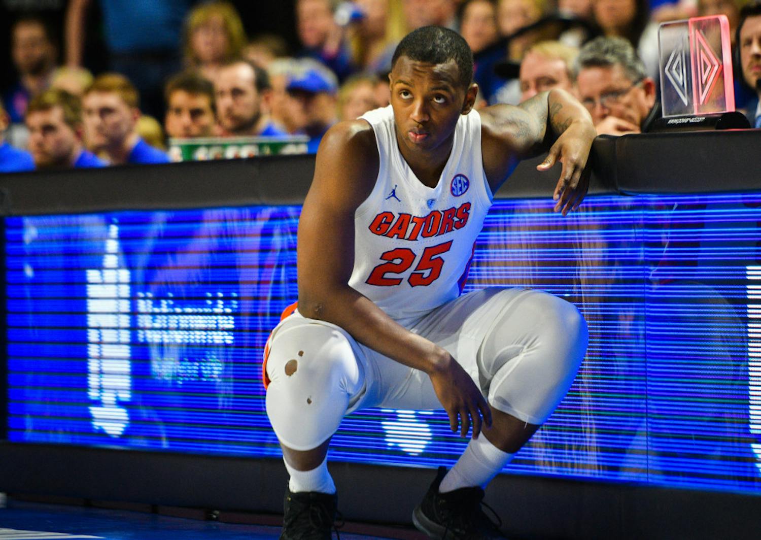UF forward Keith Stone tore the ACL in his left knee against Georgia on Jan. 19. 