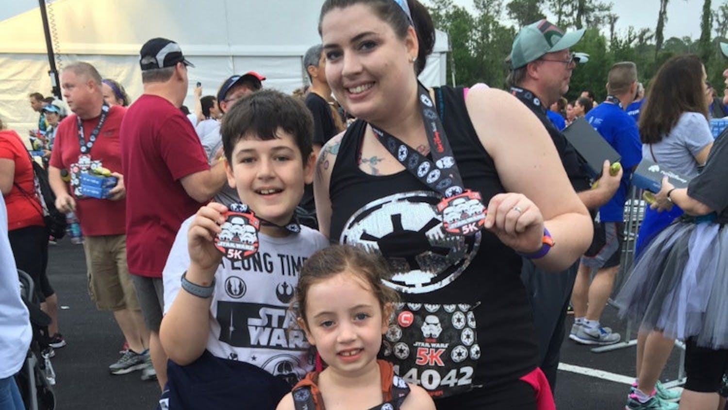 Jennifer Ford, a 32-year-old senior graphic designer for UF Online, is running to raise money for Noah’s Light Foundation, which aims to find a cure for pediatric brain cancer. Though she ran a 5K in April, she said this will be her longest race. 