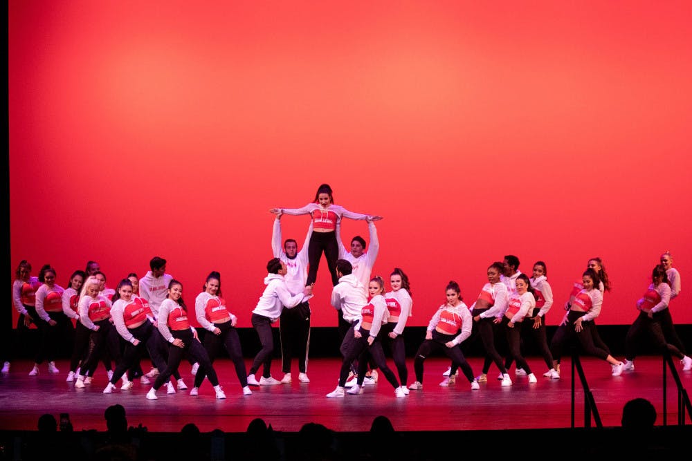 Sabor Latino, a Latino dance club at UF, starts their routine at the 2019 Soulfest, which is hosted as a part of Gator Growl in an effort to showcase and celebrate the diversity and talent among the students at UF. 