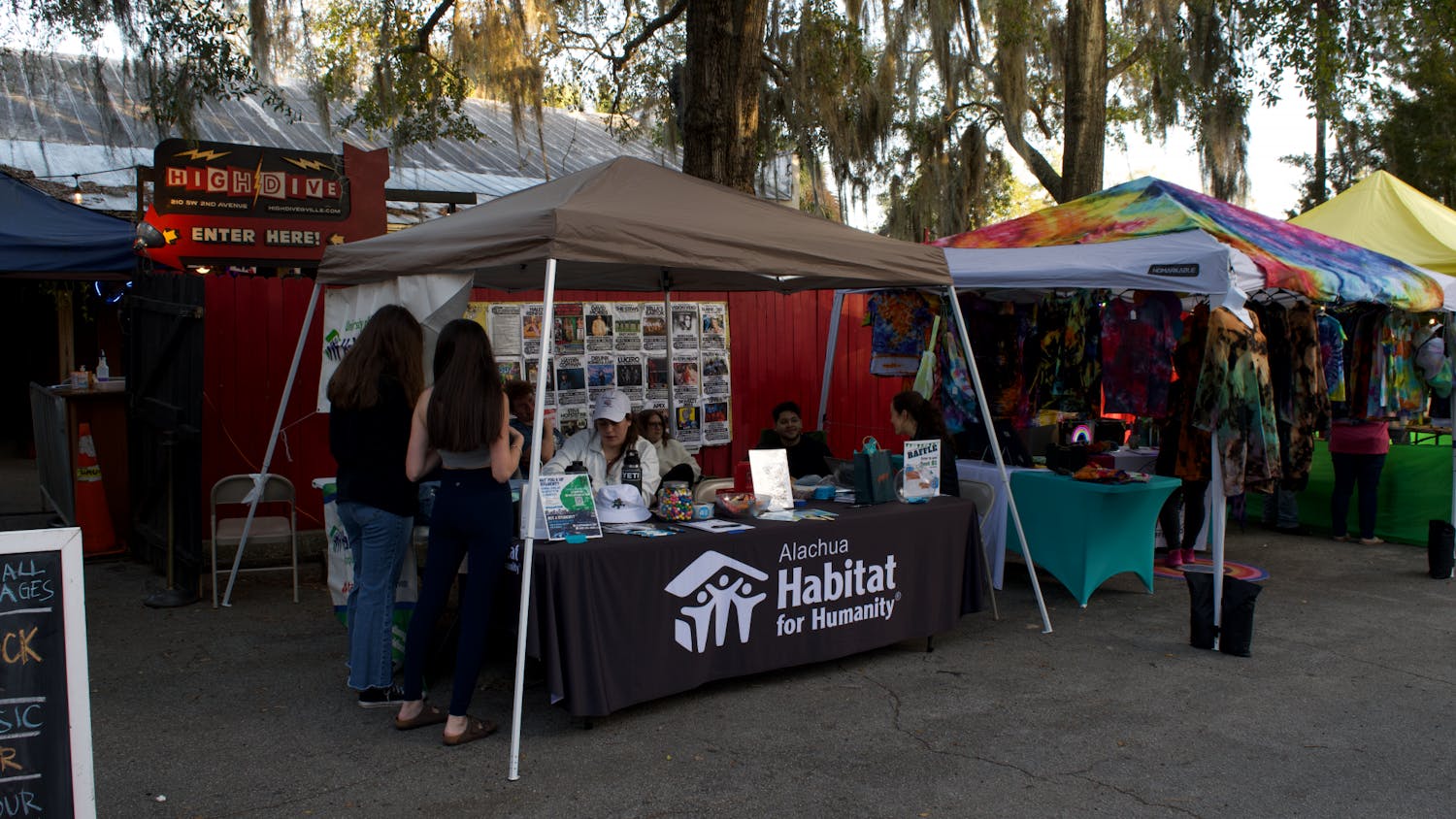 Habitat for Humanity sits outside the High Dive during the Original Gainesville Food Truck Rally ﻿Saturday, Feb. 3, 2023. 