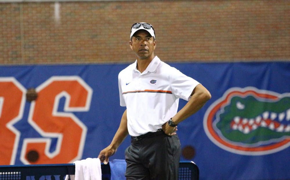 <p>Bryan Shelton was modest after earning his 100th career win as Florida's coach.&nbsp;<span id="docs-internal-guid-35d93bd8-a9c3-a072-2f50-5dca34ec424a"><span>“I don't hit a single ball in these matches so the players are the ones that should get the credit,” he said.&nbsp;</span></span></p>