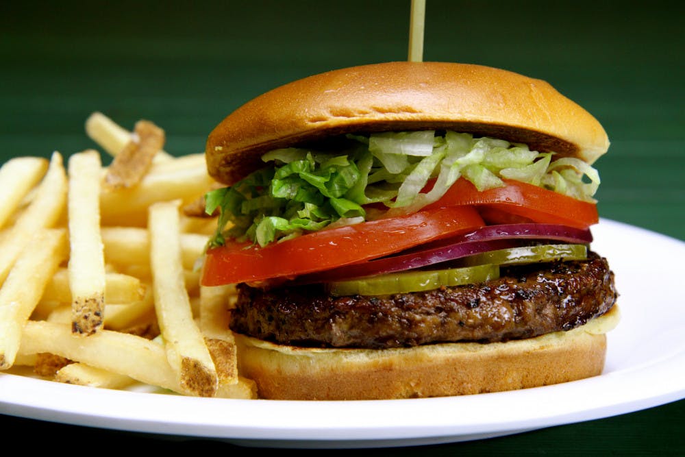 The O’Brady burger at Beef O’Brady’s is big enough to share or save for later. 