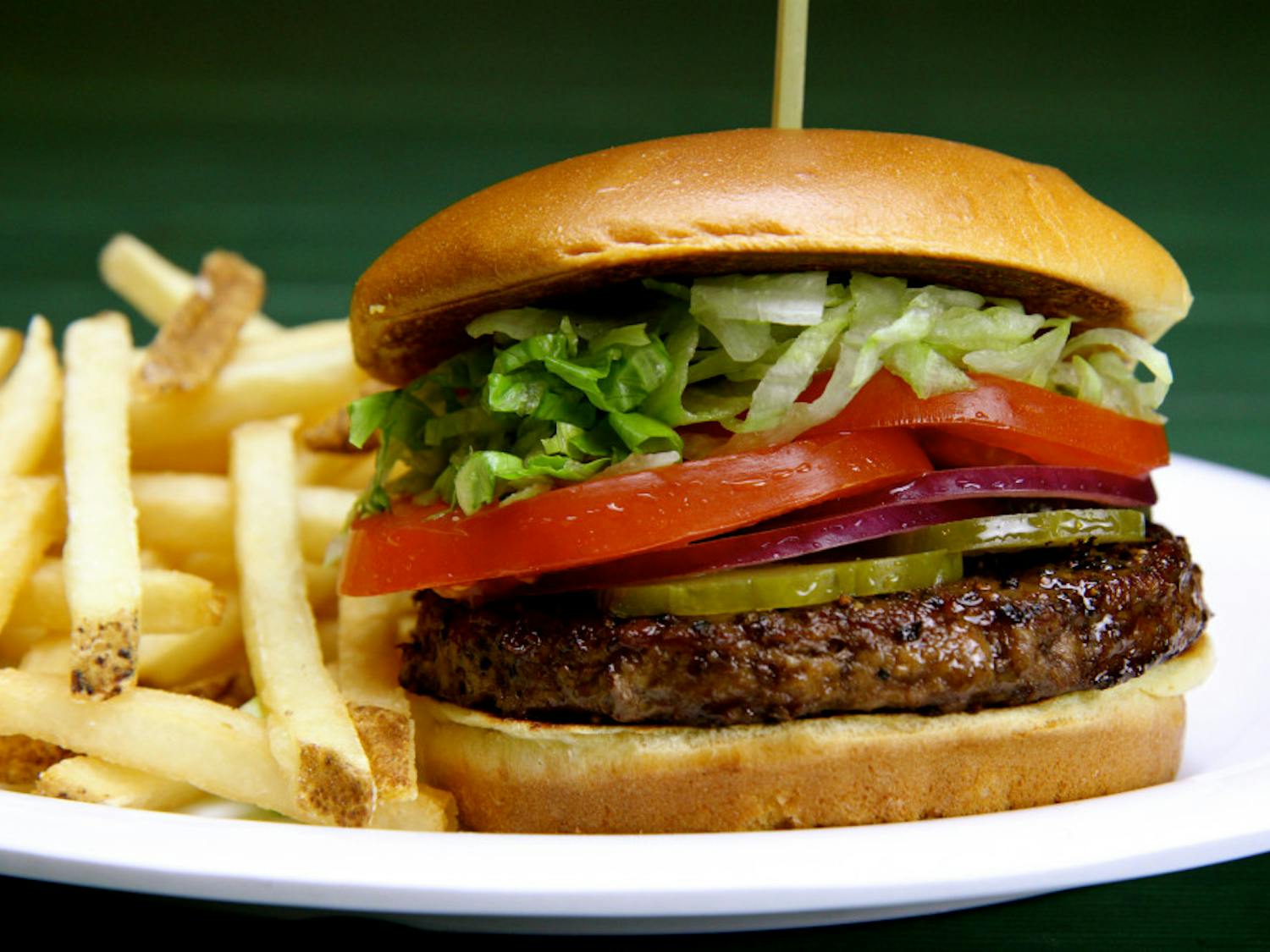 The O’Brady burger at Beef O’Brady’s is big enough to share or save for later.
