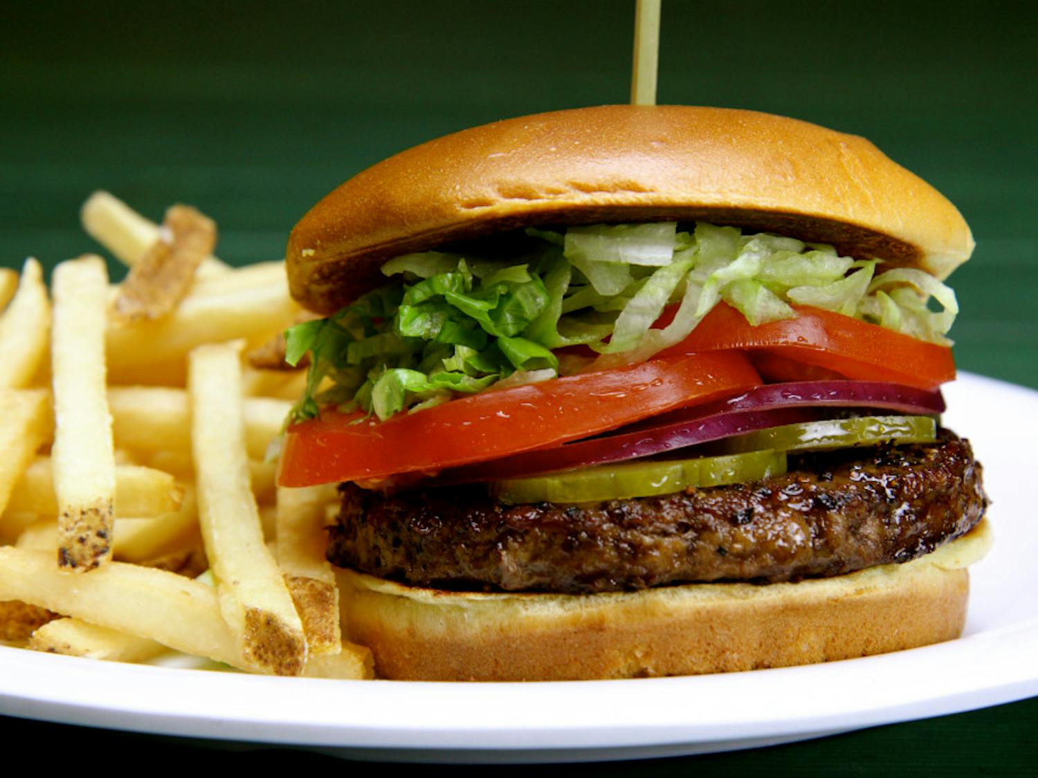 The O’Brady burger at Beef O’Brady’s is big enough to share or save for later. 