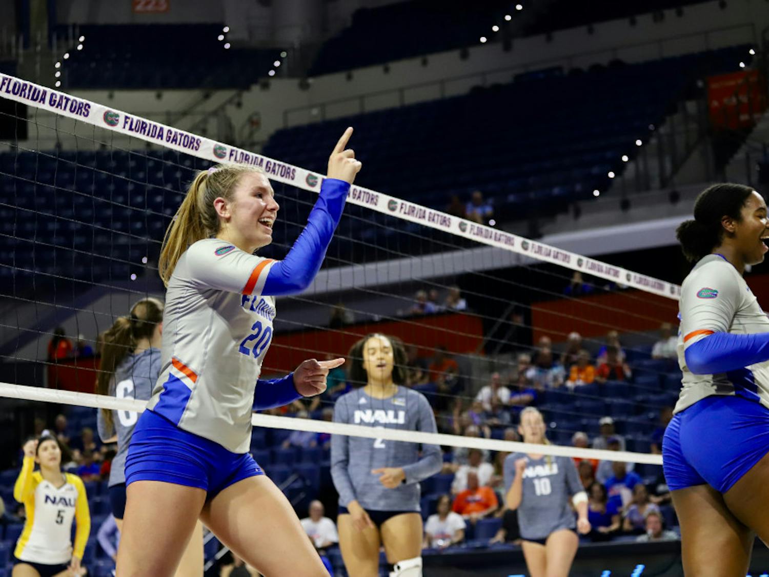 Outside hitter Thayer Hall leads UF with 140 kills on the year.