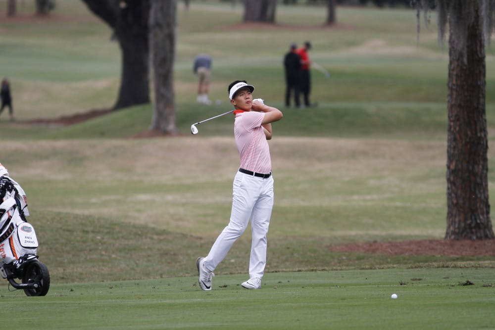 <p>Sophomore Andy Zhang is tied for first heading into the final day of the NCAA Kissimmee Regional. He's at 8 under with freshman John Axelsen just behind him at 7 under. </p>