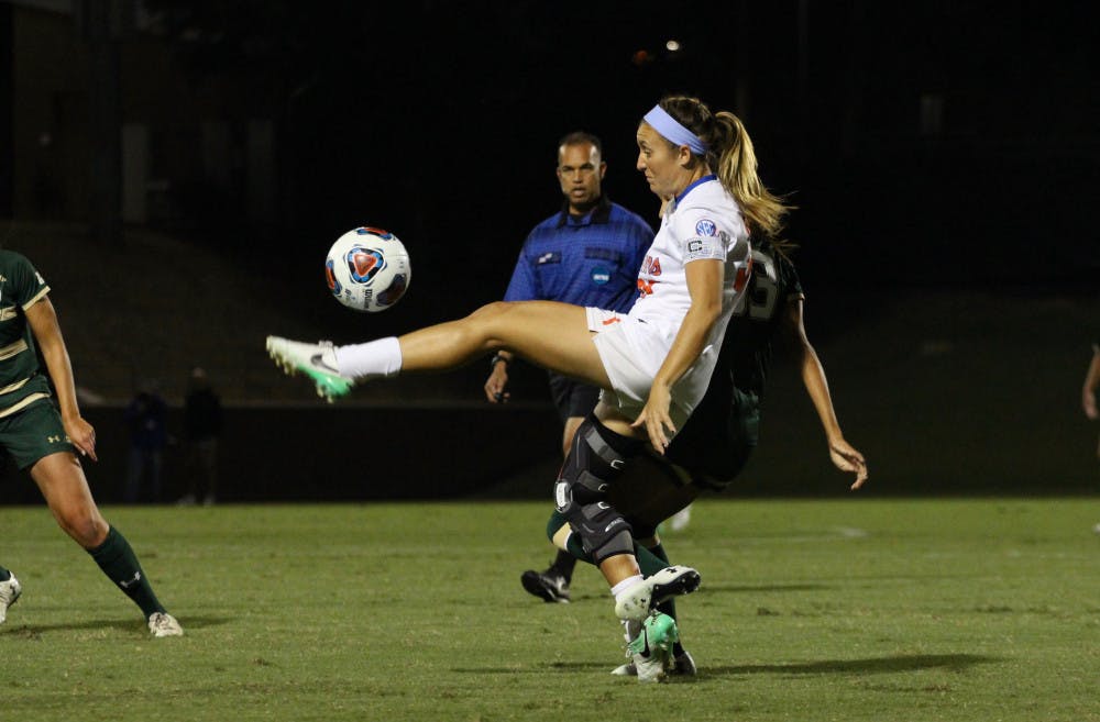 <p>Gabby Seiler was recruited by Cameron Newbauer while he was an assistant coach with Georgia. Nearly nine years later and after leading UF soccer to a 17-7 record and an NCAA quarterfinals appearance, Seiler is finally on his team. </p>