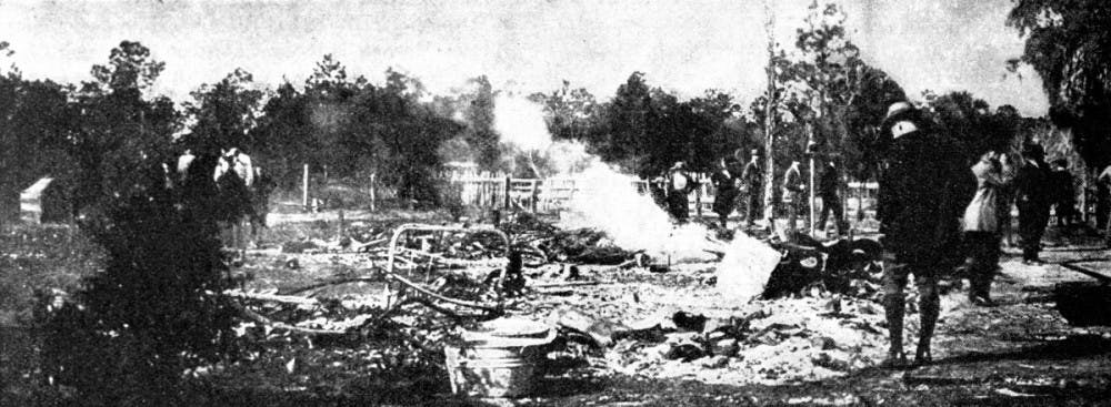 <p><span>T</span><span style="font-family: arial, helvetica, sans-serif;">he ruins of a home destroyed during the Rosewood attack, avenging the alleged murder of Fannie Taylor.</span></p>