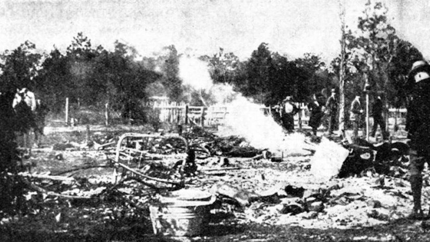 The ruins of a home destroyed during the Rosewood attack, avenging the alleged murder of Fannie Taylor.
