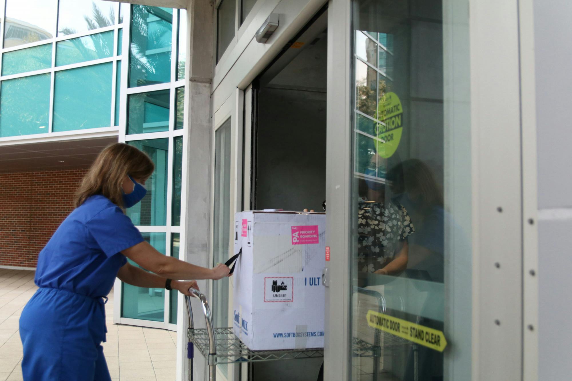 COVID-19 vaccine delivery to UF Health Gainesville