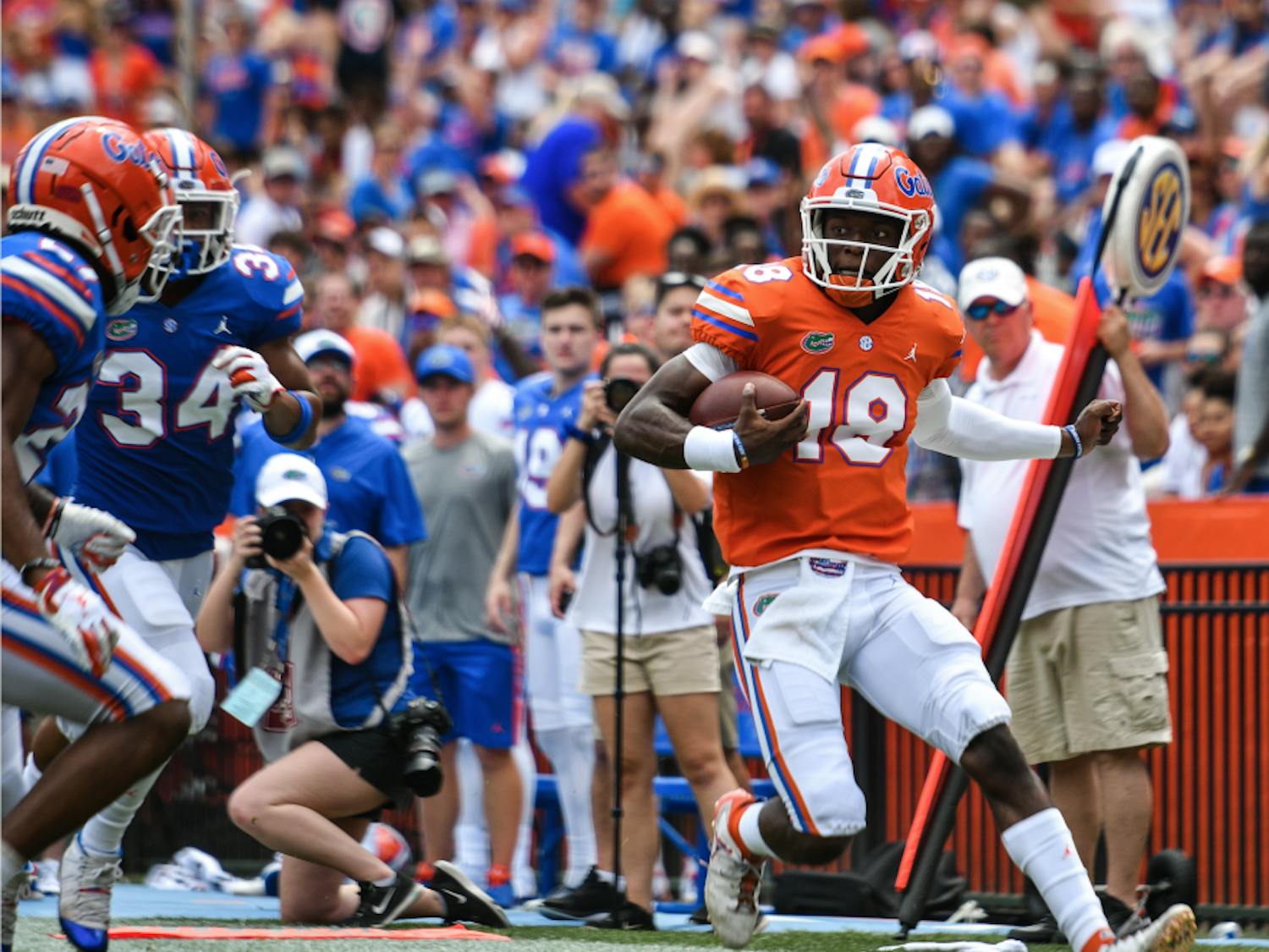 UF freshman quarterback Jalon Jones was accused of two instances of sexual battery on April 6 according to two University Police reports. Charges were not pressed for either incident.