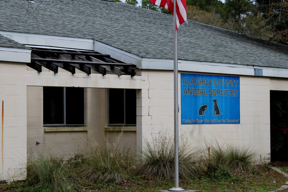 The Alachua County Animal Services building is seen on Friday, Jan. 28.
