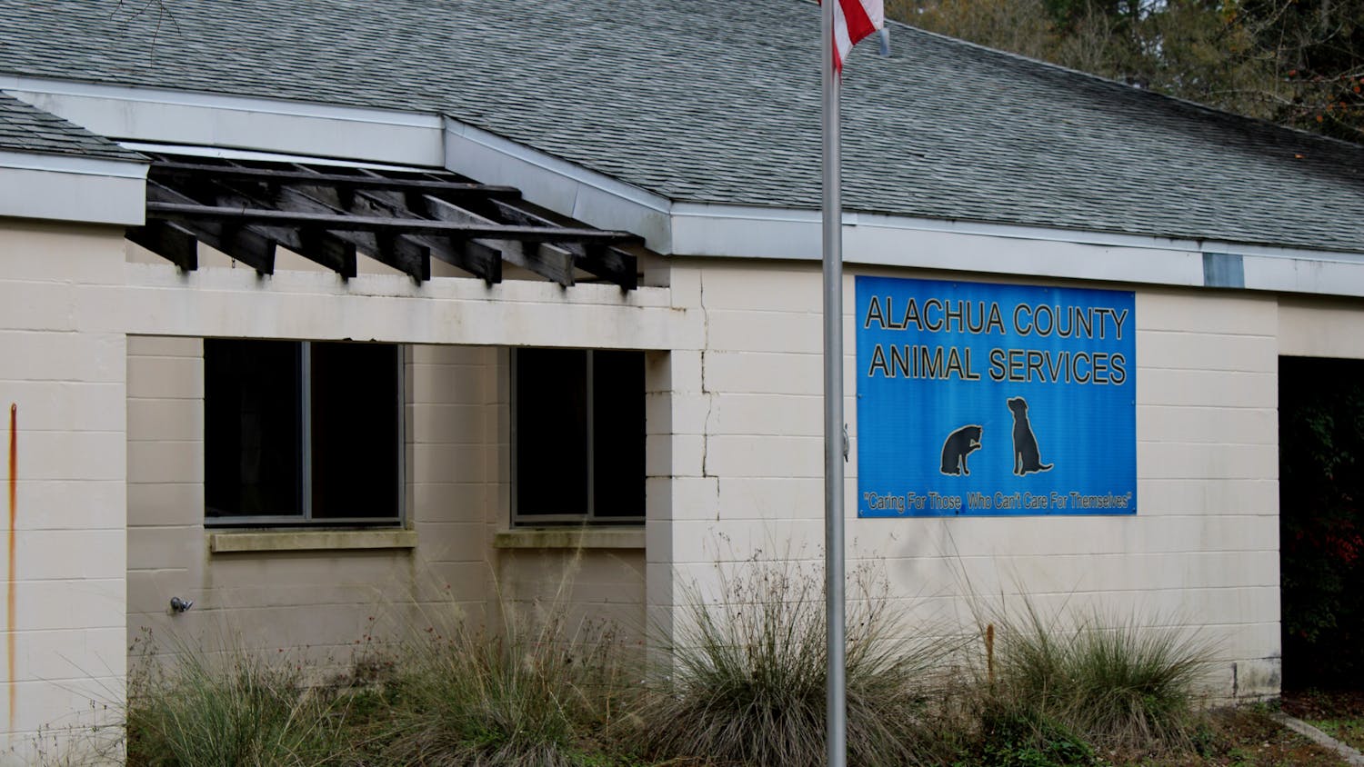 The Alachua County Animal Services building is seen on Friday, Jan. 28.