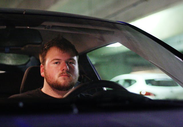 Brock Seng, a 19-year-old journalism sophomore, commutes to campus for class from his mom's house in Ocala.