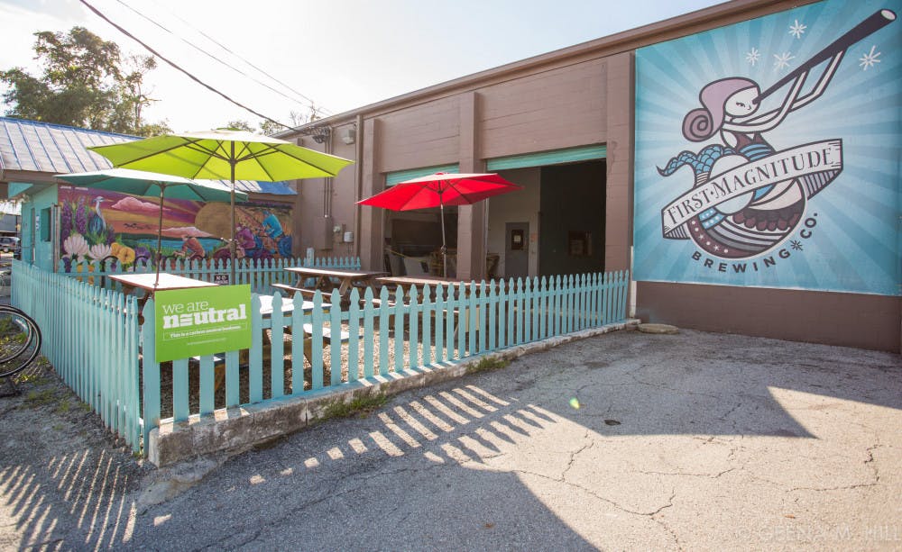 <p>Located just south of Depot Park at 1220 SE Veitch St., First Magnitude Brewing Company creates delicious beer while giving back to the community.</p>