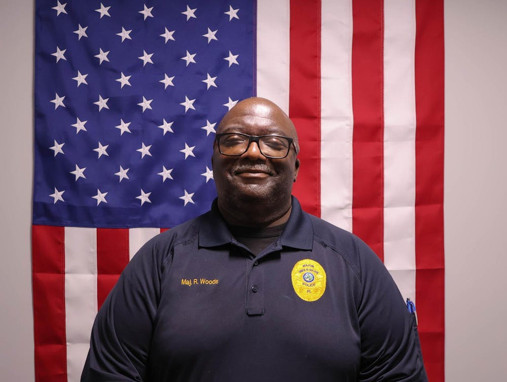 Santa Fe College Police Chief Ryan Woods poses for a photo.