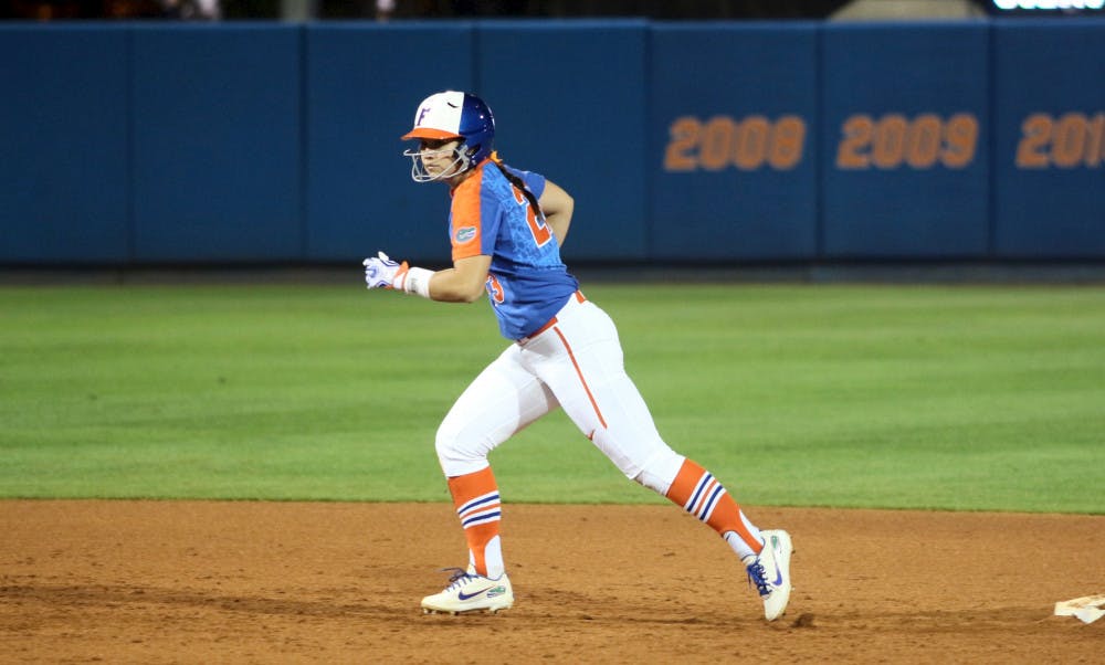 Third baseman Nicole DeWitt homered in her lone at-bat in Friday night's 3-1 win over South Carolina. 