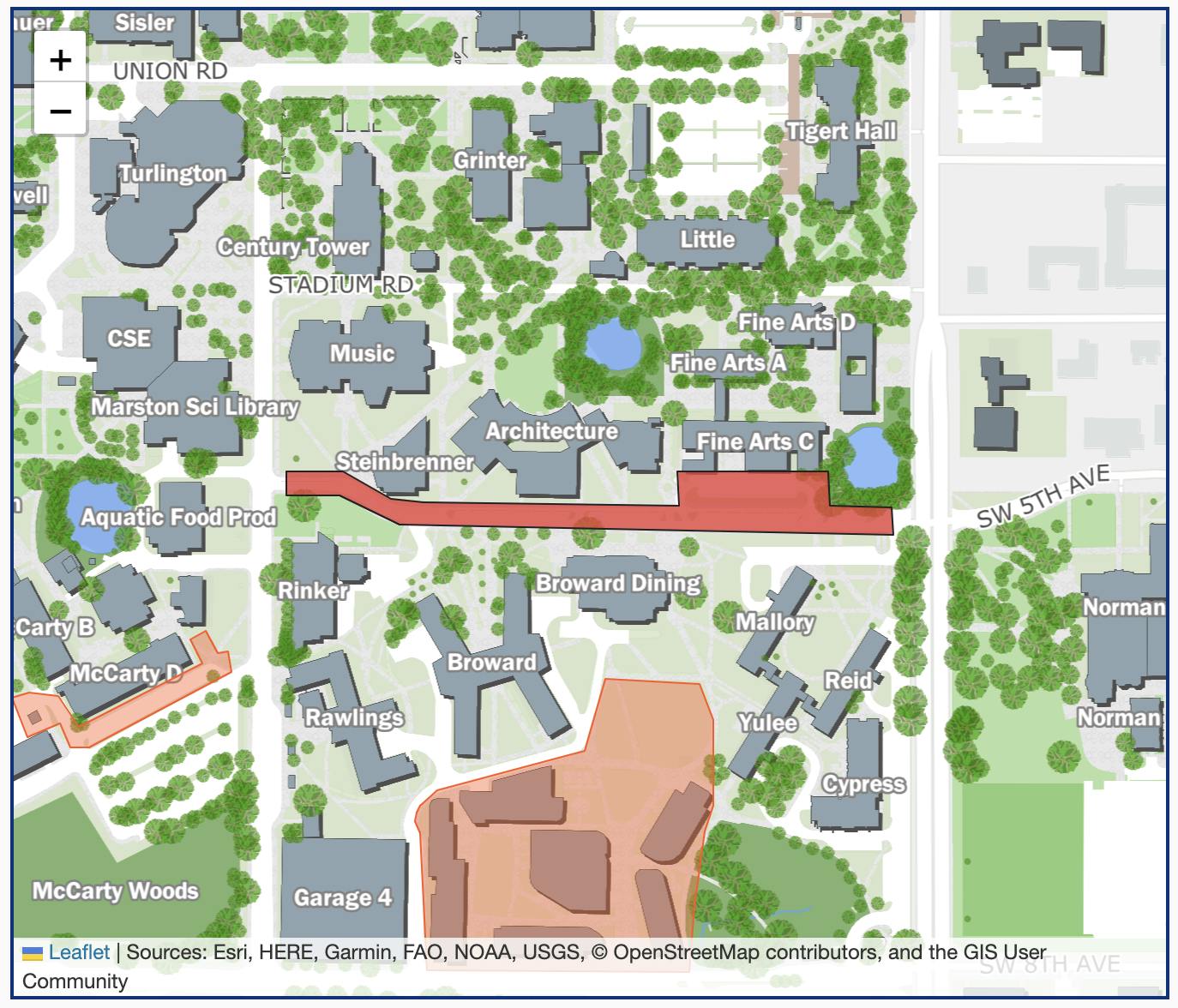 Inner Road Closure: From Newell Drive to 13th Street