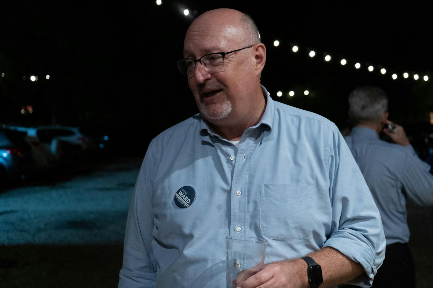Harvey Ward, a candidate for Gainesville mayor, attends election watch party with supporters at
Cypress & Grove Brewing Company Tuesday, August 23, 2022.