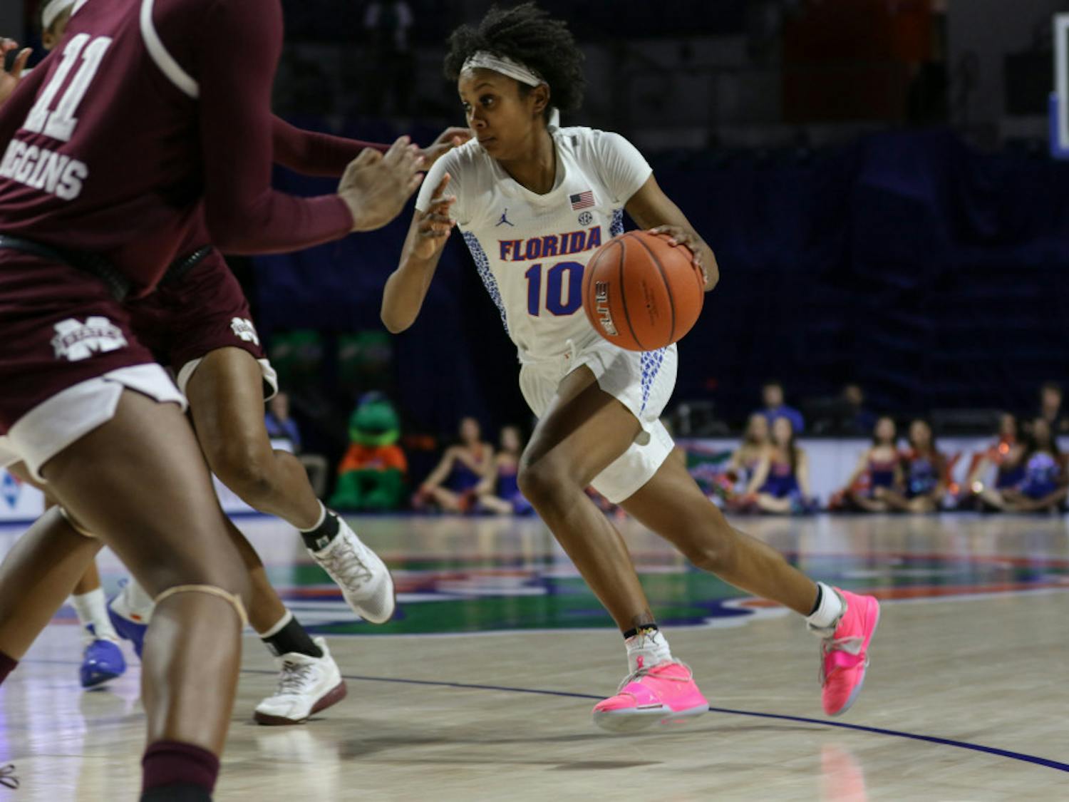 Guard Danielle Rainey paced the Gators offensively against the Wildcats. She had 20 points on 7-of-10 shooting in the Gators’ 62-51 loss at Rupp Arena.