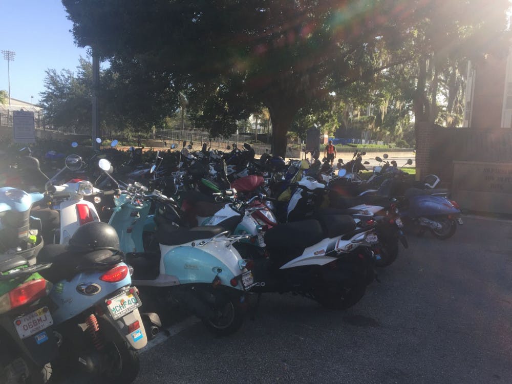 Overcrowded afternoon parking at Keys Residential Complex at UF.&nbsp;