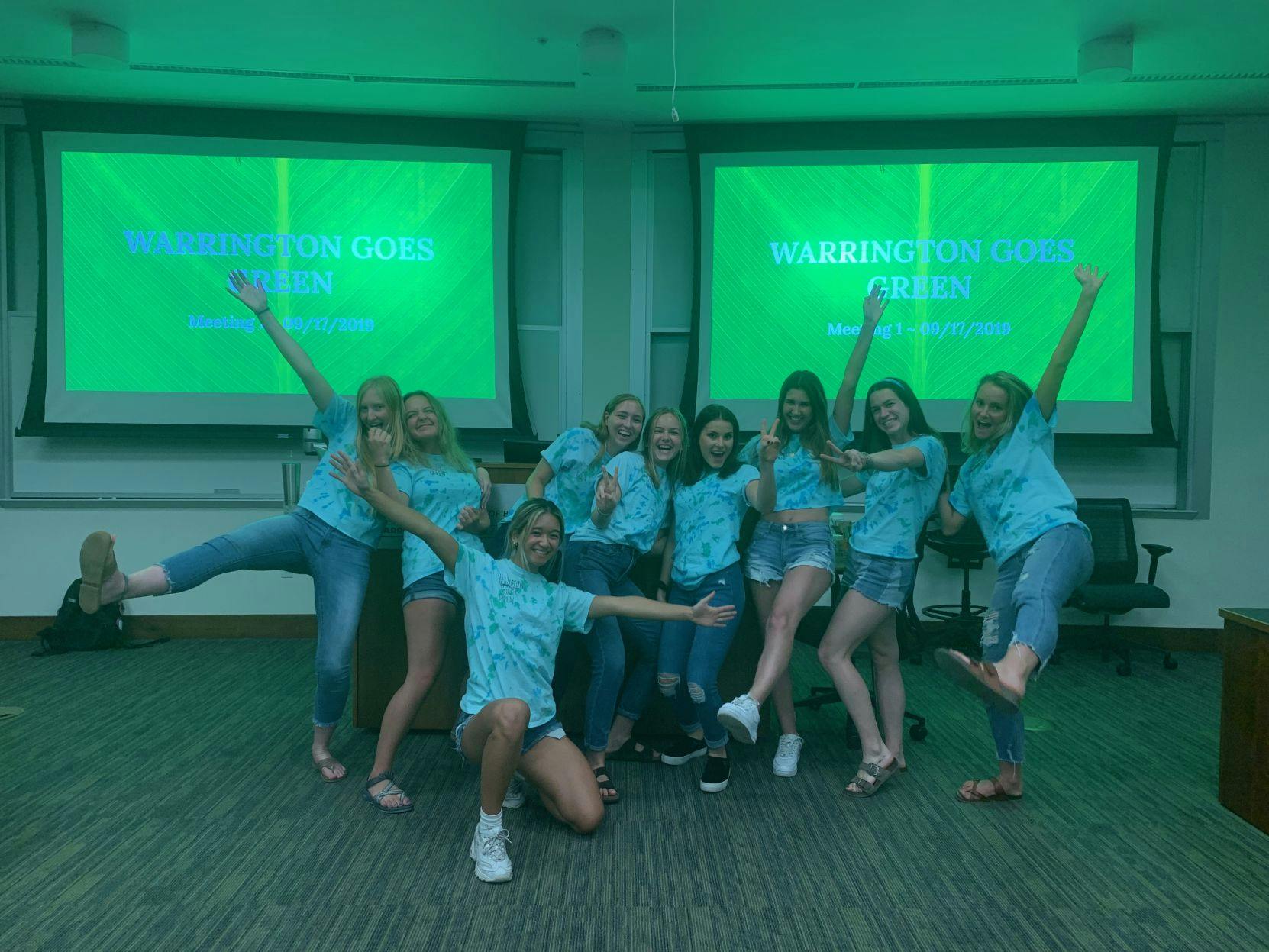 Warrington Goes Green participants at the first meeting last Tuesday evening.