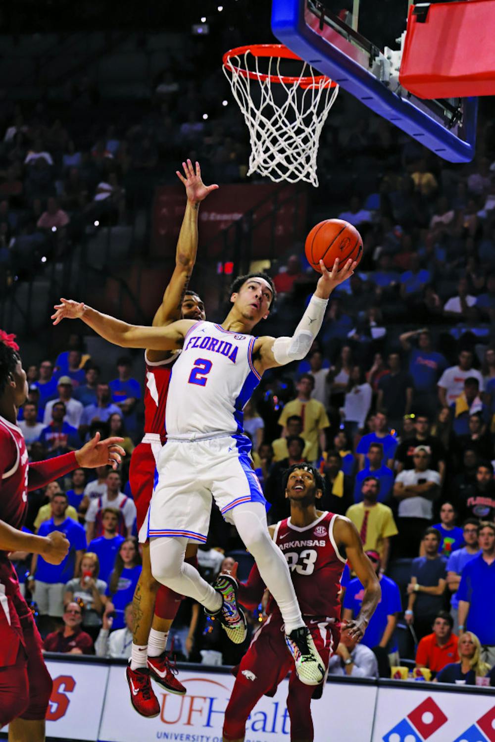 <p>Guard Andrew Nembhard is UF’s third-leading scorer and leads the team in assists.</p>