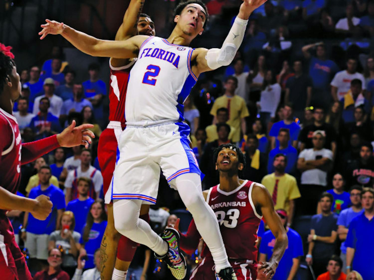 Guard Andrew Nembhard is UF’s third-leading scorer and leads the team in assists.