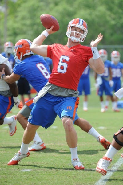 Sophomore quarterbacks Jeff Driskel (pictured) and Jacoby Brissett spoke to the media Thursday for the first time since enrolling at UF. The two are splitting reps in practice in what’s being called an open competition for the starting role.