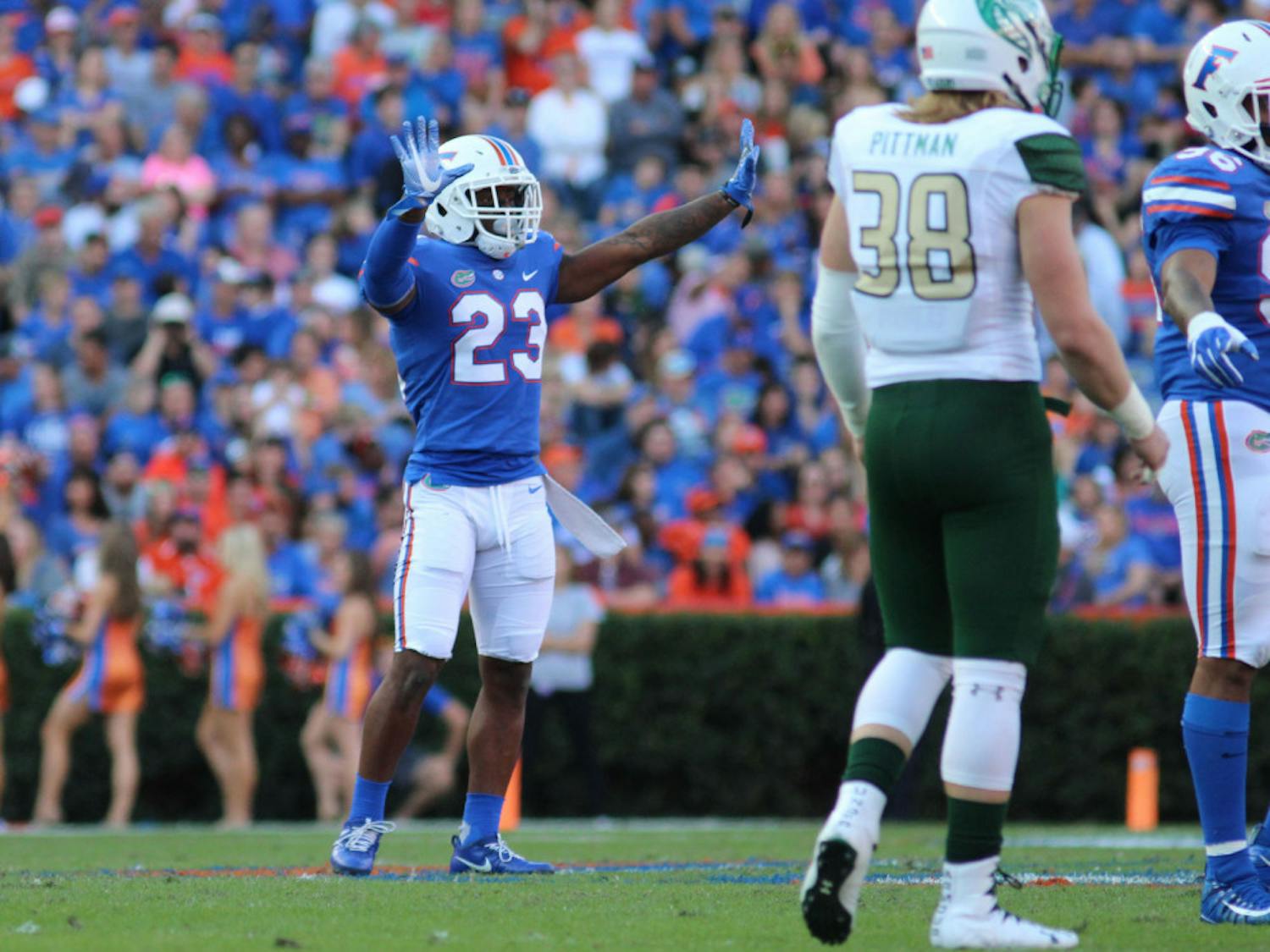 Chauncey Gardner Jr.'s 42-yard interception return set up Florida's first touchdown of the game on Saturday in its 36-7 win over UAB.