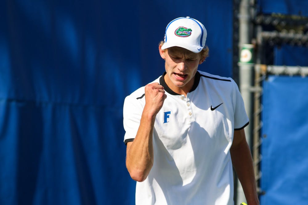 <p>Junior Johannes Ingildsen is from Copenhage, Denmark, and he's developed into and All-American athlete for the Florida Gators. </p>
