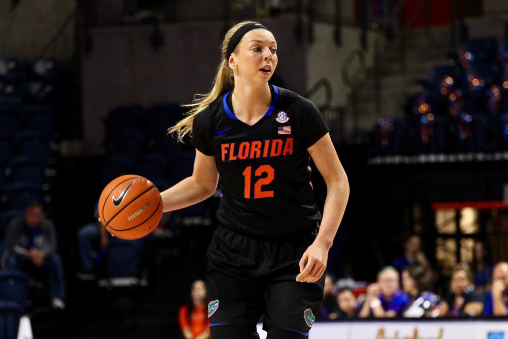 <p>Forward Paulina Hersler tied her career high with 19 points in Florida's 65-51 win over Arkansas, its first conference victory in the Cameron Newbauer era. </p>