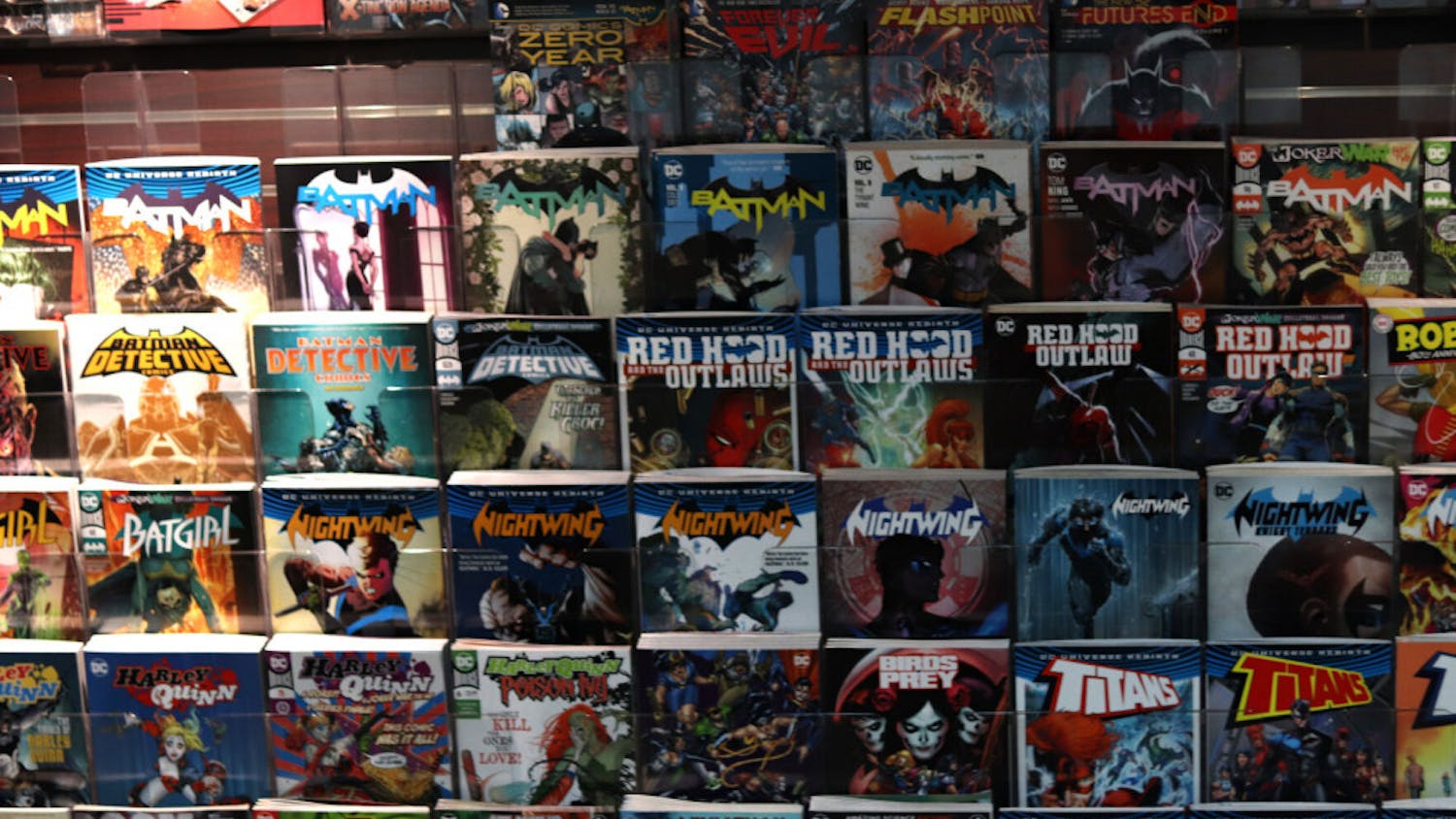 The comic display at Mega Gaming & Comics in Gainesville Fla., on Saturday 5, 2020. 
