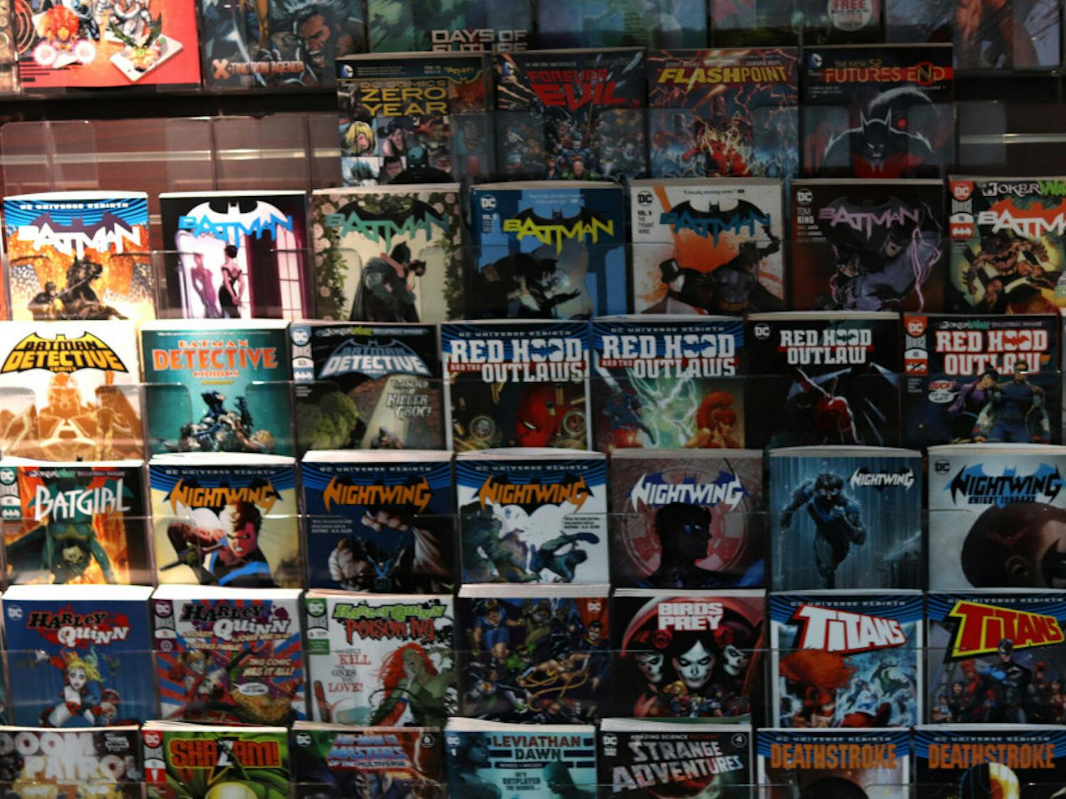 The comic display at Mega Gaming & Comics in Gainesville Fla., on Saturday 5, 2020. 