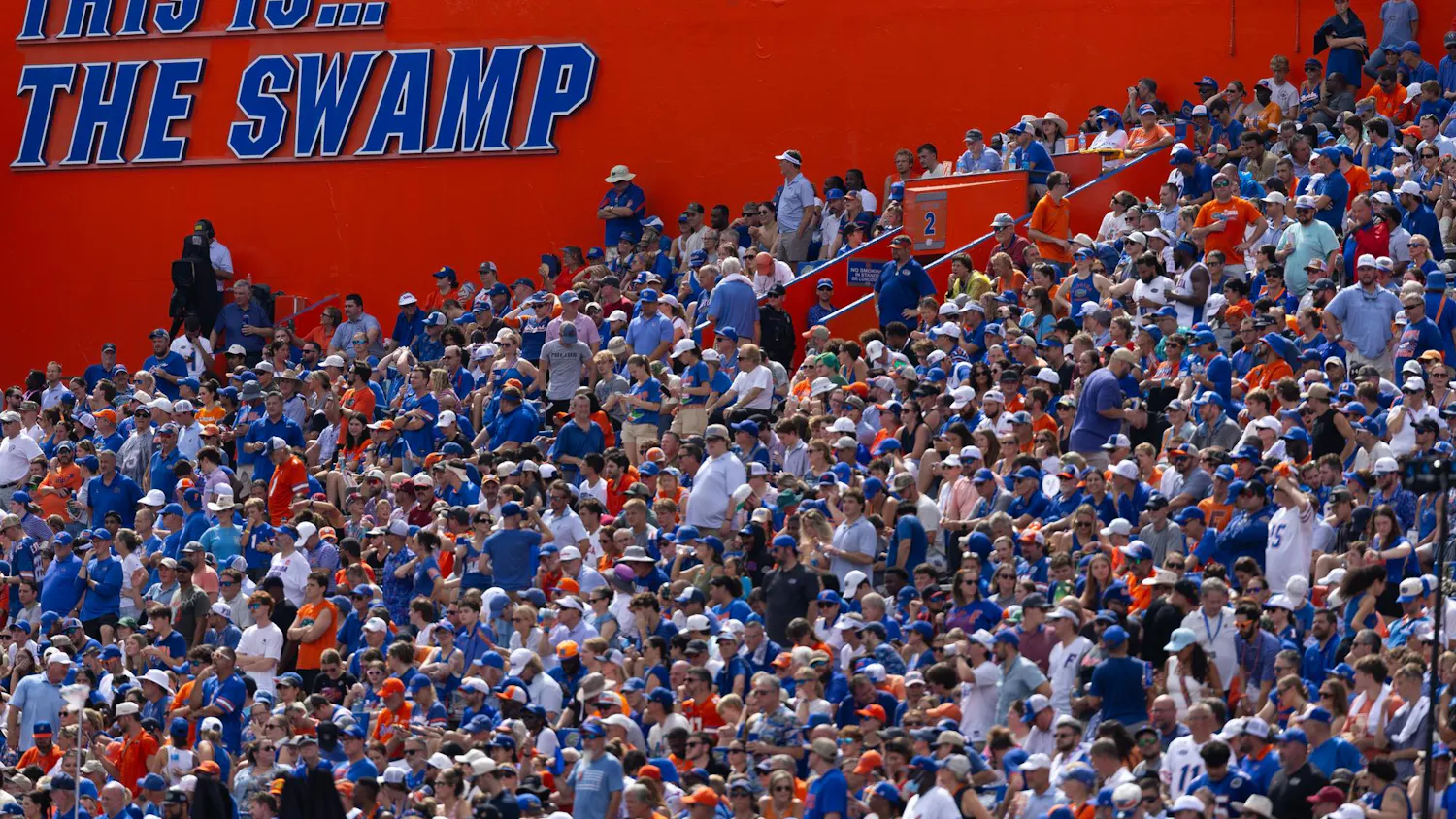 Ben Hill Griffin Stadium during the first half of Florida's matchup against South Carolina, Saturday, Oct. 10, 2026, in Gainesville, Fla.