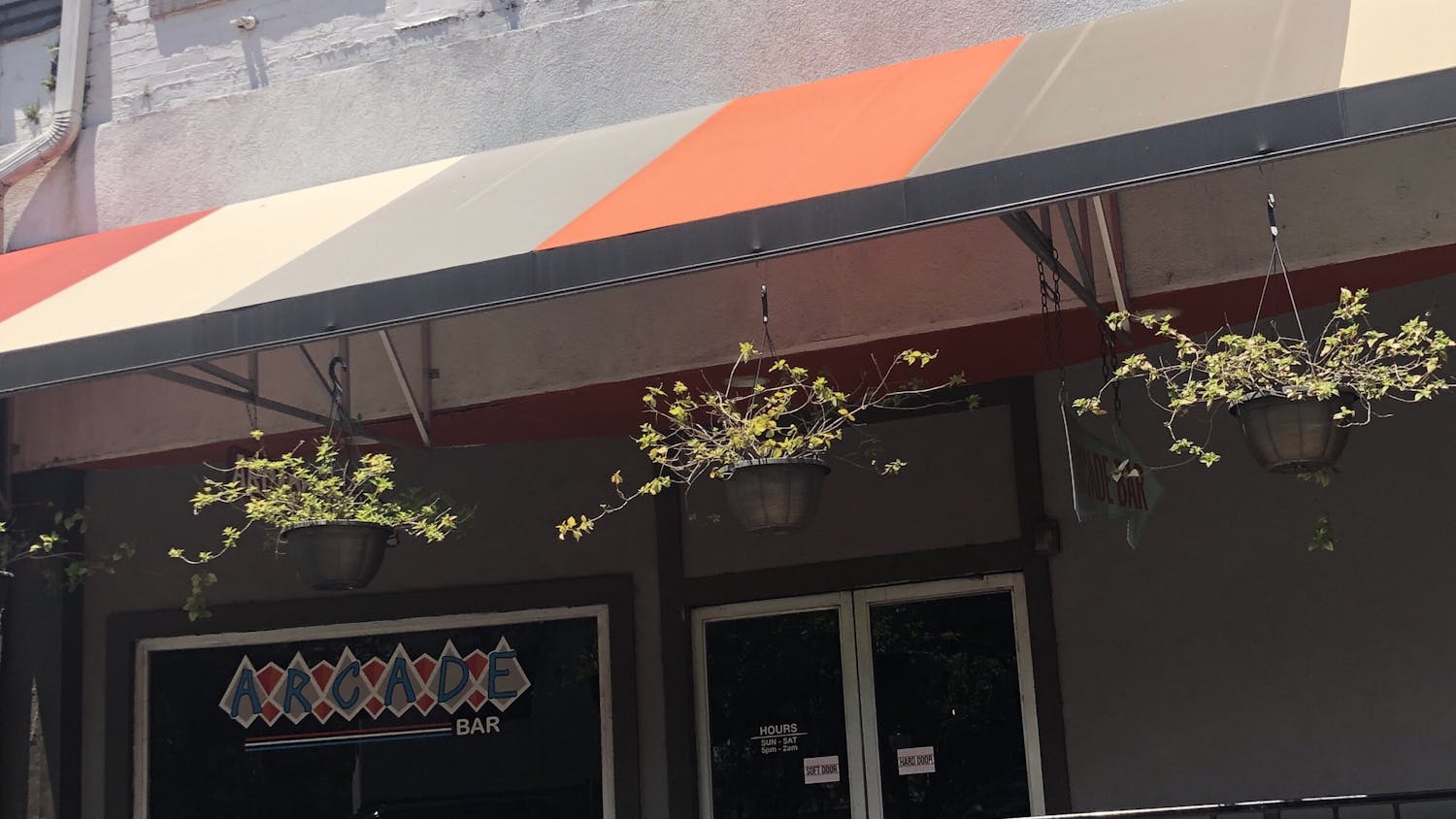 This eclectic bar is located along University Ave. across from the Top.