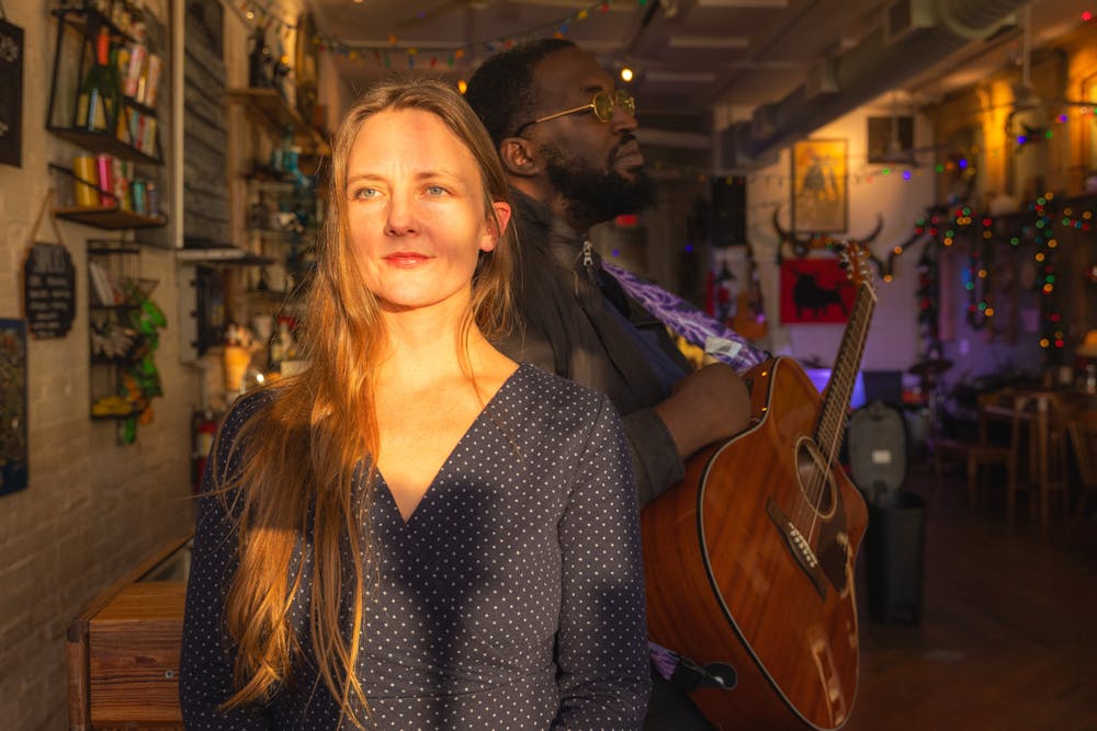<p>Maggie Clifford (left) and Rayvon Rollins (right) are the two musicians behind Habit Forming, a genre-crossing ﻿and Gainesville-based band.</p>