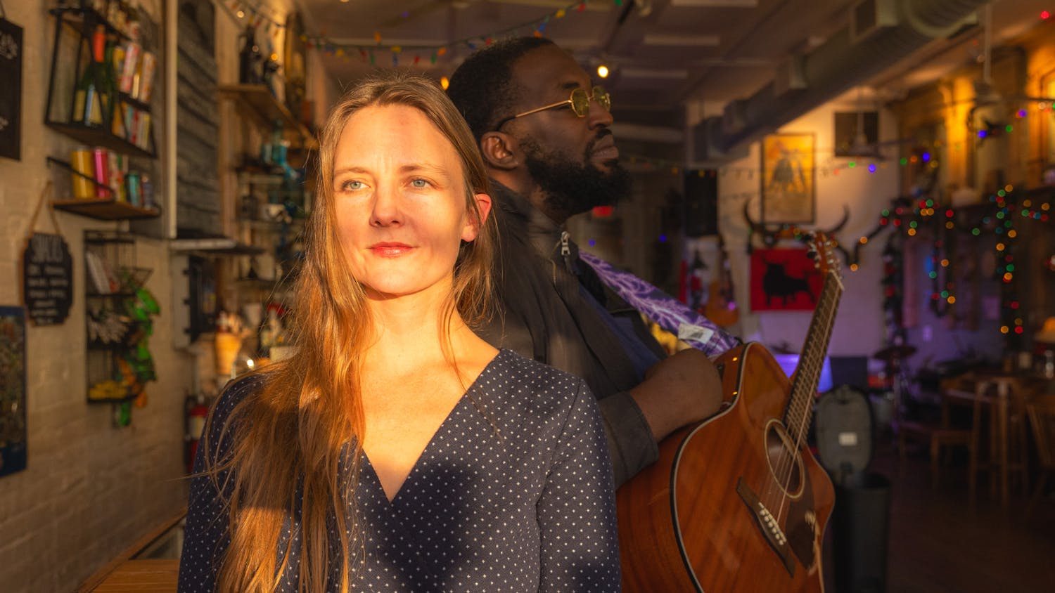 Maggie Clifford (left) and Rayvon Rollins (right) are the two musicians behind Habit Forming, a genre-crossing and Gainesville-based band.