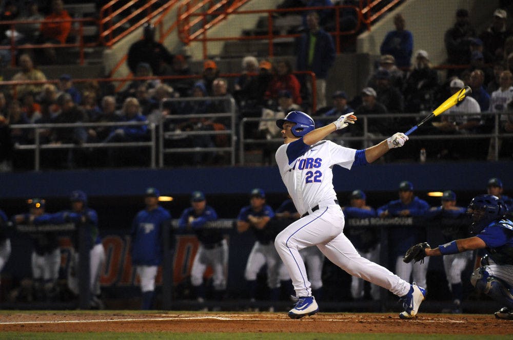 <p>Florida catcher JJ Schwarz was 2-for-17 from the plate in the past week.&nbsp;</p>